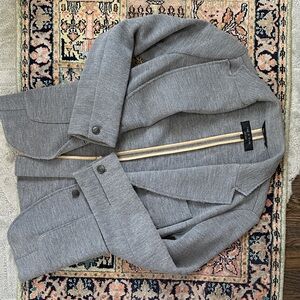 Rag and Bone Gray Knit Blazer Jacket